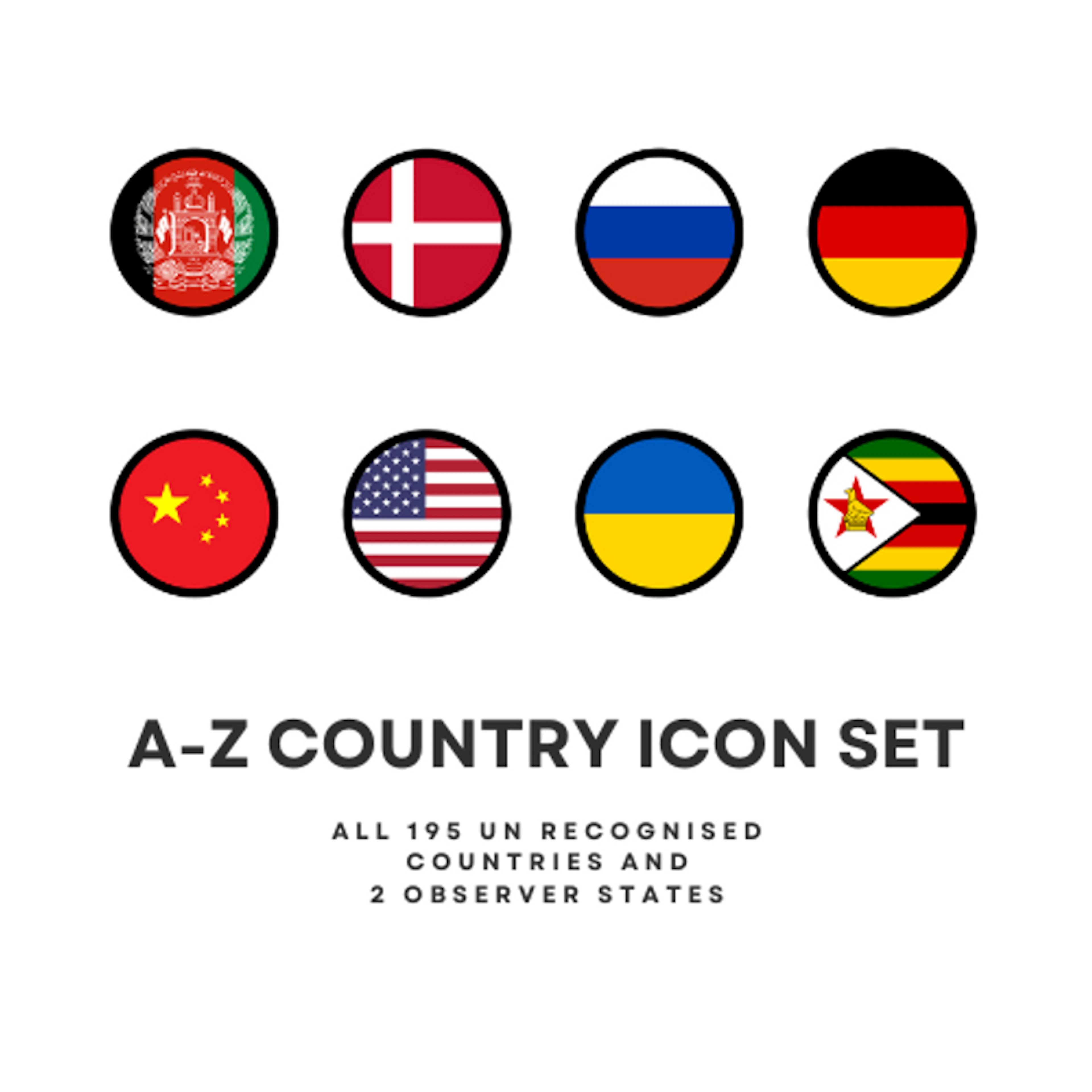 A-Z Country Flag Icons